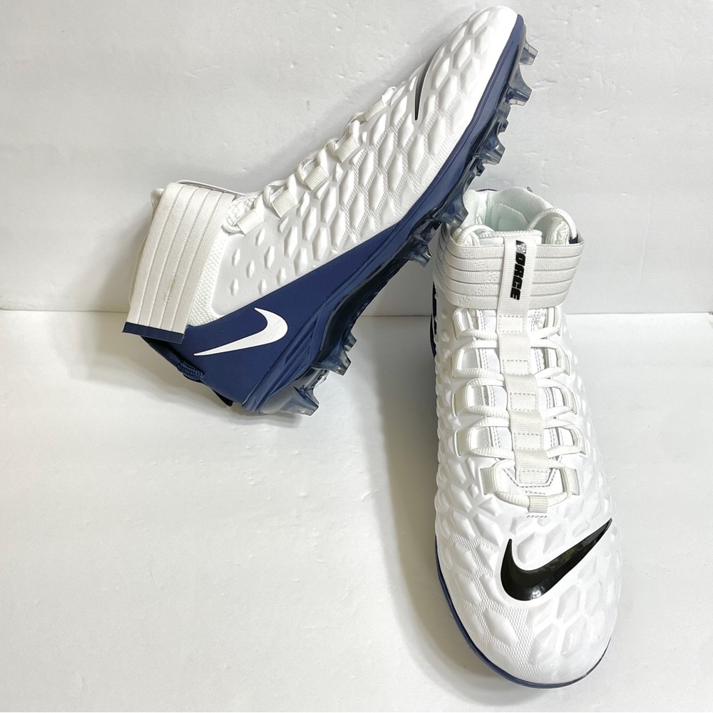 Nike Force Savage Pro 2 Football Cleats Size 14.5 BV3969-101 White Navy